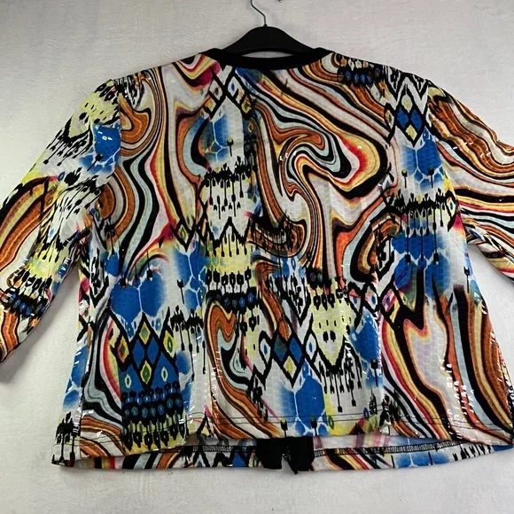 Joseph Ribkoff Multicolor Abstract Jacket - Picture 4 of 5